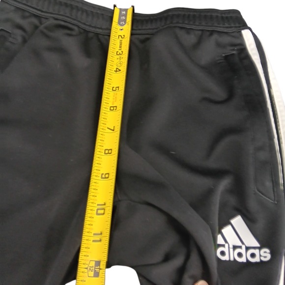 Adidas Pant Men Small Black Climacool 3-Stripes Track Athletic Train Ankle Zip - Picture 7 of 9